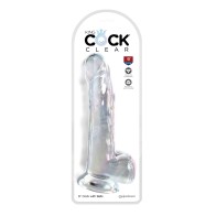 King Cock Clear 9 Inch Dildo with Balls