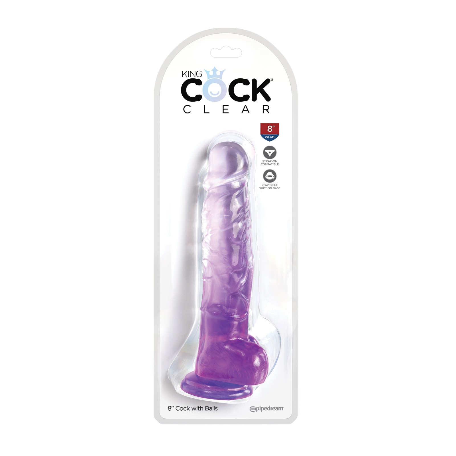 Dildo King Cock Clear de 8"