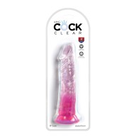 King Cock Clear Dildo De 8 Pulgadas Rosa