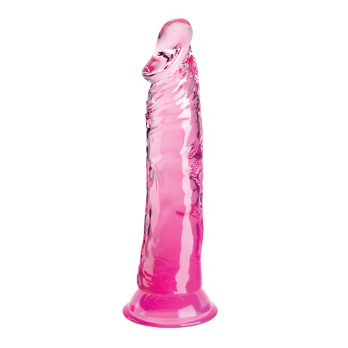 King Cock Clear 8 Inch Dildo Pink