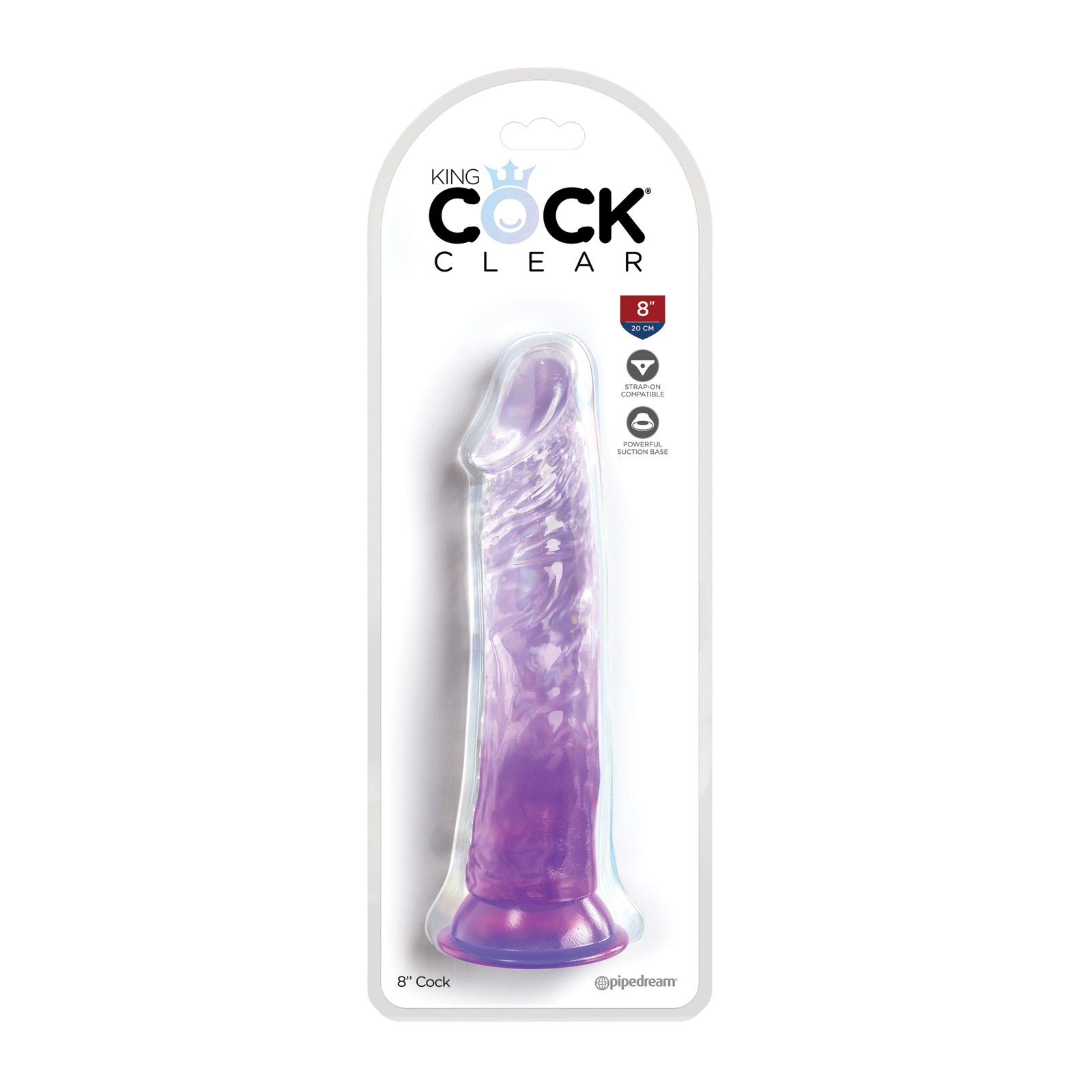 King Cock Clear 8 Inch Cock