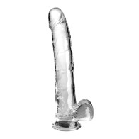 King Cock Clear 11 pulgadas con Testículos - Transparente