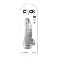 King Cock Clear de 7.5" con Testículos