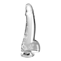 King Cock Clear de 7.5" con Testículos