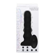 ThunderPlugs Plug de Silicona Vibrante con Control Remoto - Negro