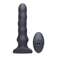 ThunderPlugs Vibrating Silicone Plug with Remote - Black