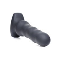 ThunderPlugs Vibrating Silicone Plug with Remote - Black