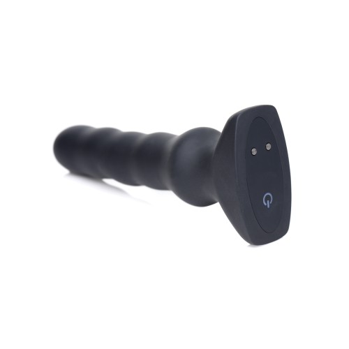 ThunderPlugs Vibrating Silicone Plug with Remote - Black