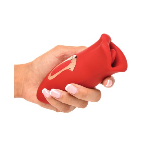 Shegasm Lickgasm Kiss + Tell Silicone Clitoral Stimulator - Red