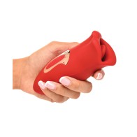 Shegasm Lickgasm Kiss + Tell Silicone Clitoral Stimulator - Red