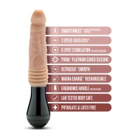 Blush Dr. Skin Dr. Knight Vibrating Dildo - Beige