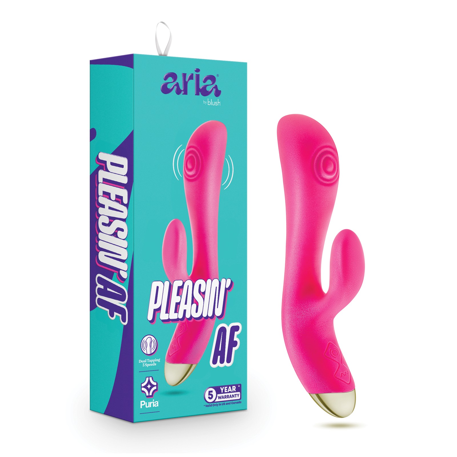 Blush Aria Pleasin' AF - Fuchsia Rabbit Vibrator