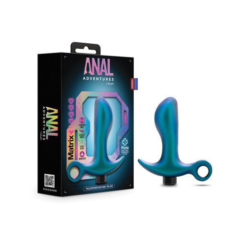 Plug de Teleportación Anal Adventures Matrix Azul Lunar