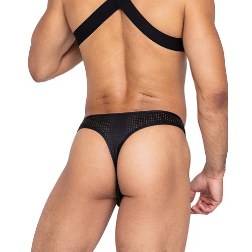 Thong Master Contorneado Negro MD