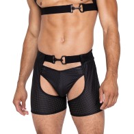 Master Chaps with Hook & Ring Closure - Black LG