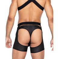 Master Chaps with Hook & Ring Closure - Black LG