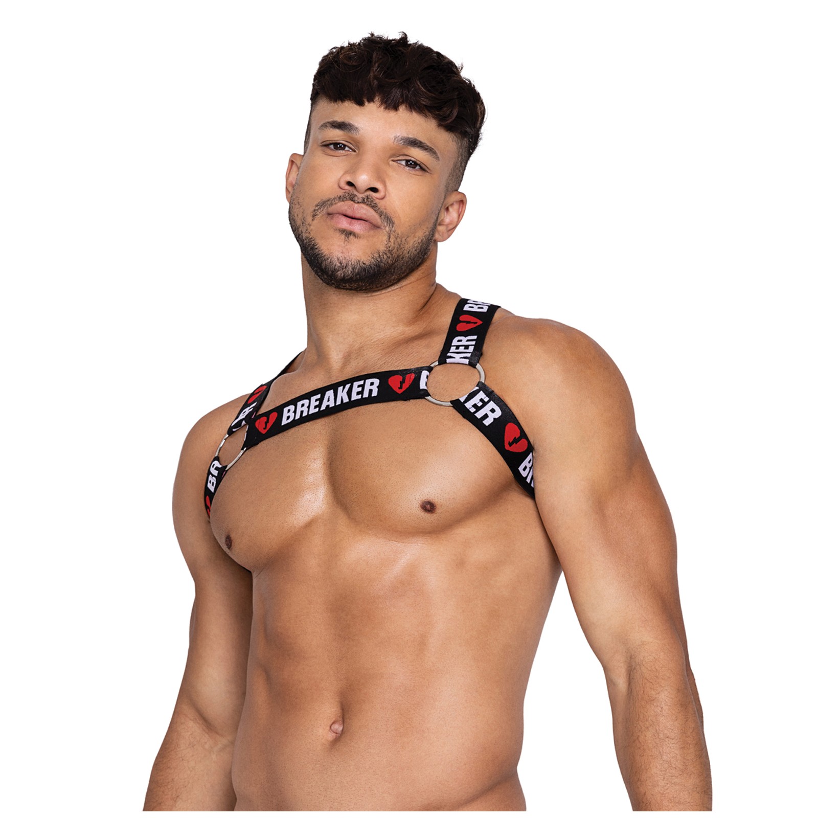 Heartbreaker Harness with O-Ring Detail Black/Red L/XL