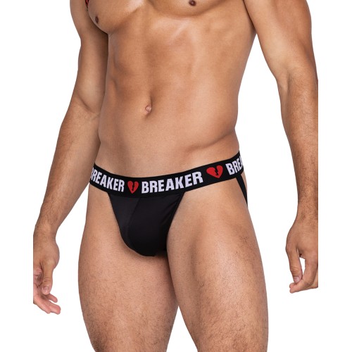 Jockstrap Heartbreaker Negro y Rojo Tamaño SM