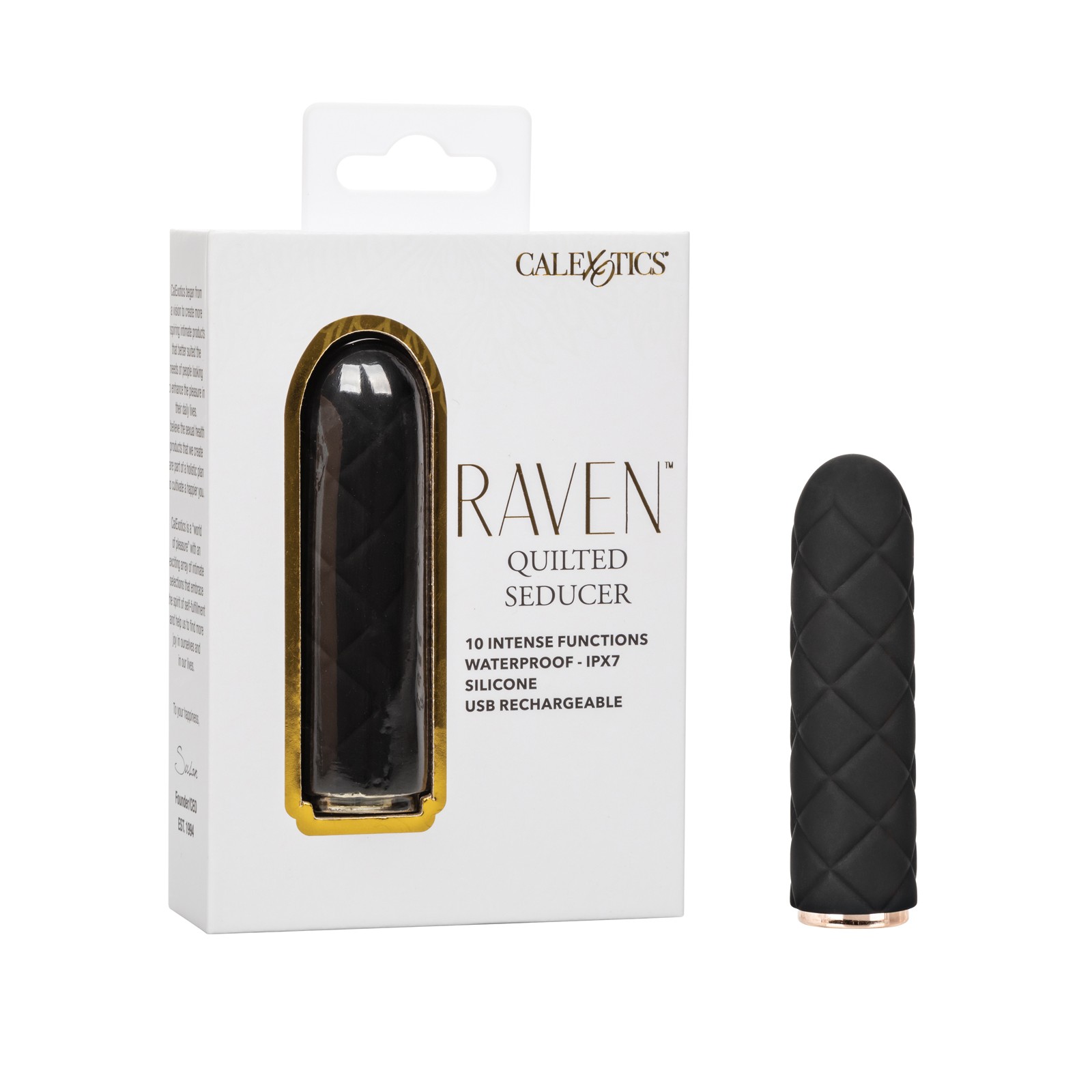 Raven Quilted Seducer Mini Massager