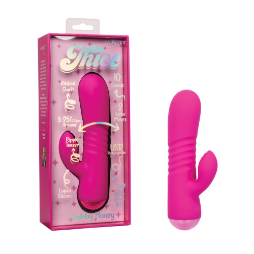 Thicc Chubby Honey Vibrator Pink