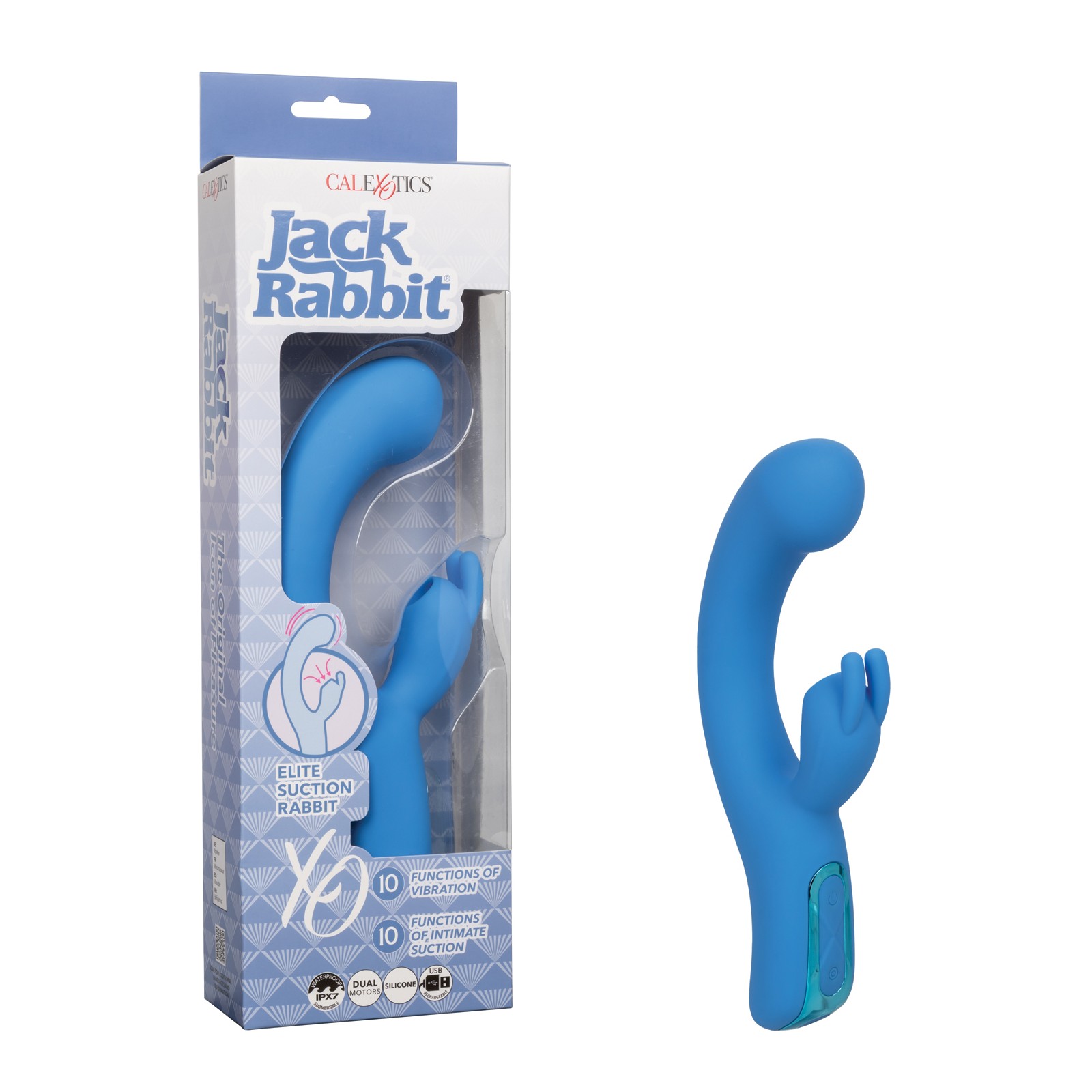 Conejo Succionador Elite Jack Rabbit Azul - Juguete de Placer Supremo