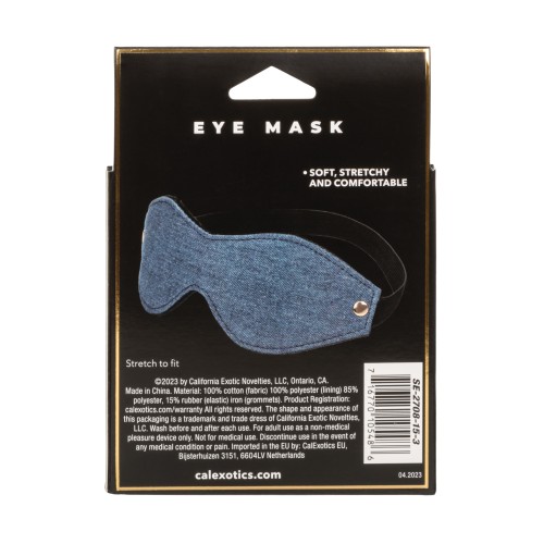 Ride 'Em Premium Denim Eye Mask for Sensory Play