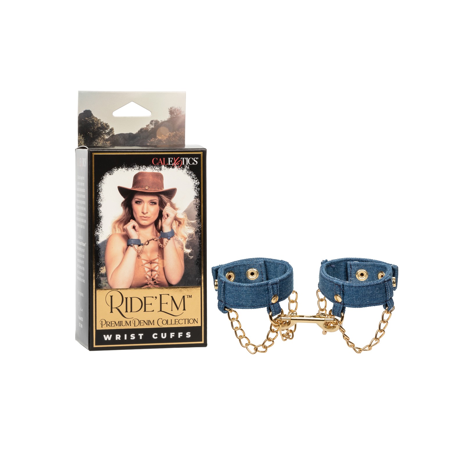 Premium Denim Wrist Cuffs for BDSM Play