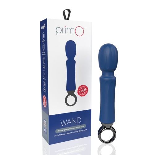 Screaming O PrimO Wand Vibrator in Blueberry