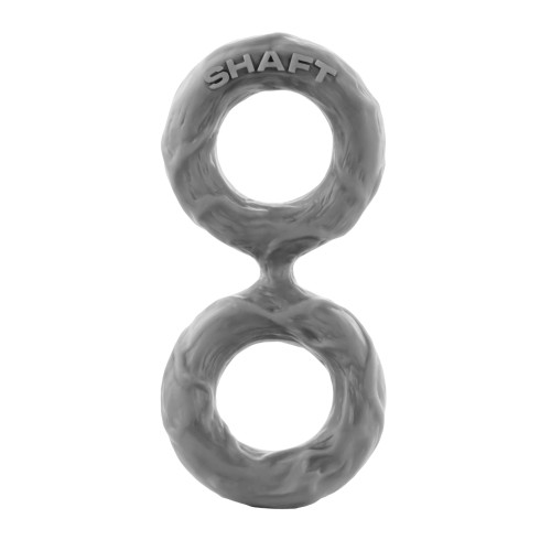 Anillo Doble para Pene Shaft Modelo D Gris Medio