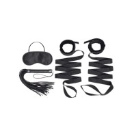 Kit de 4 Piezas de Estribo de Bondage y Flogger Lux Fetish