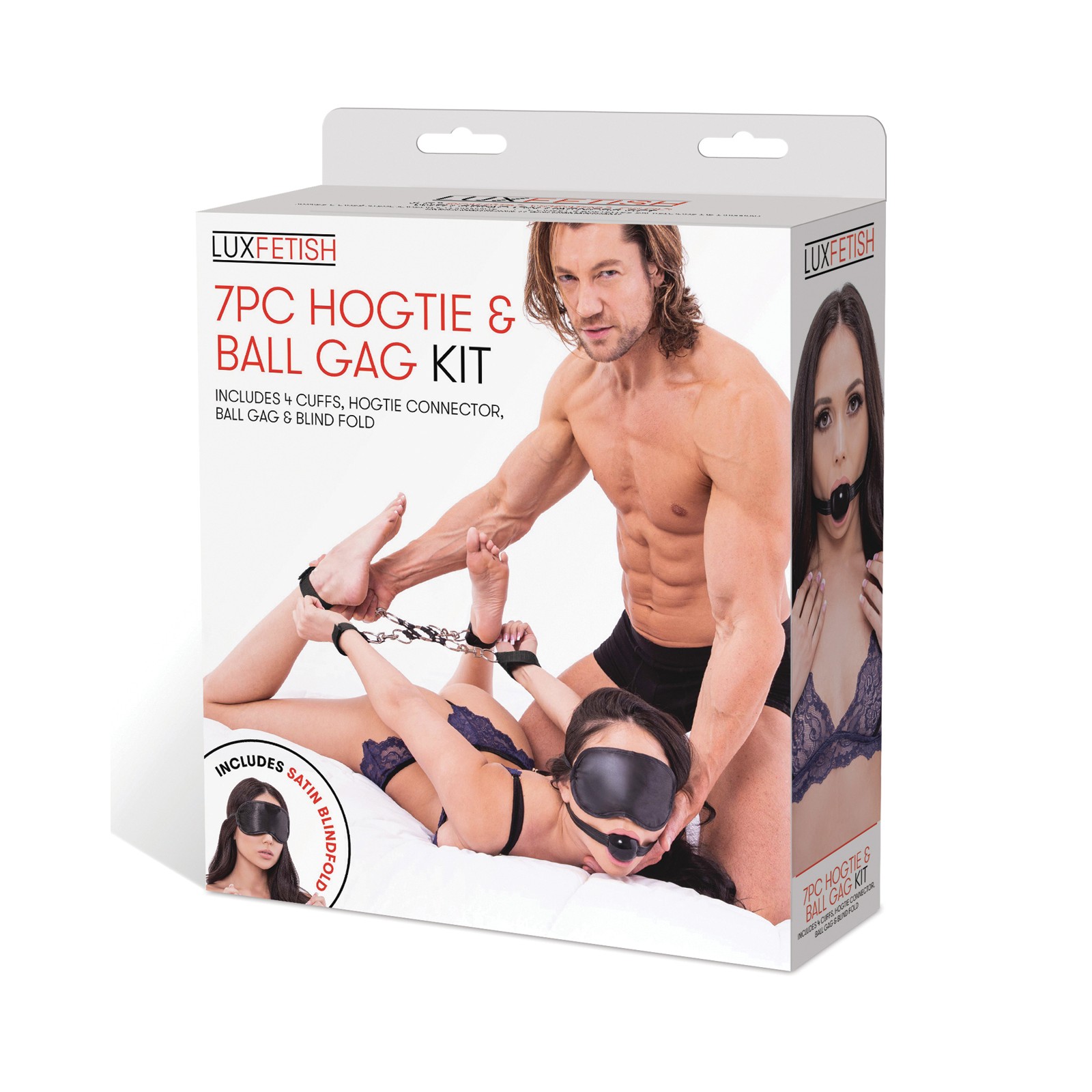 Lux Fetish 7-Piece Hogtie and Ball Gag Kit