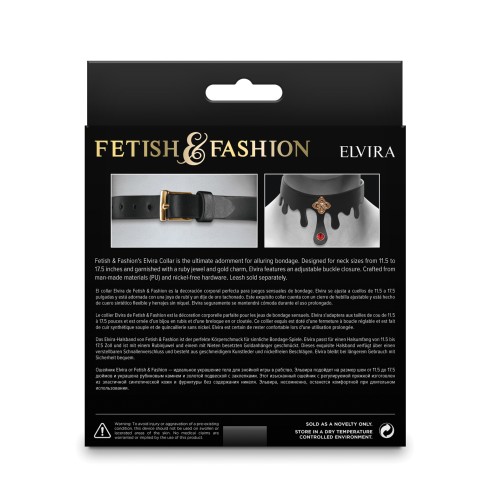 Fetish Fashion Elvira Collar Black