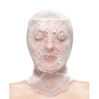 Fetish & Fashion Lace Hood White