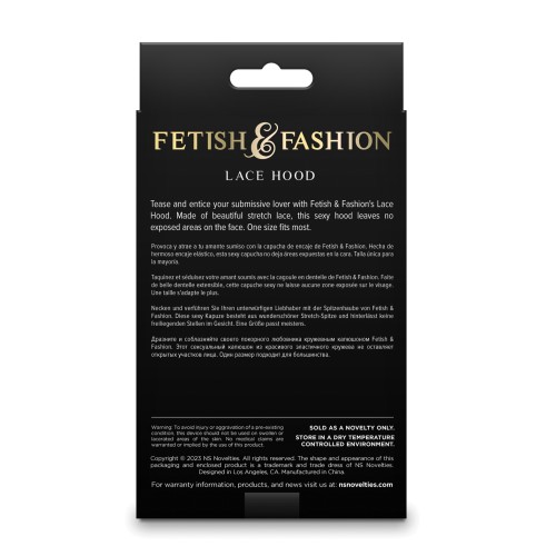 Fetish & Fashion Lace Hood White