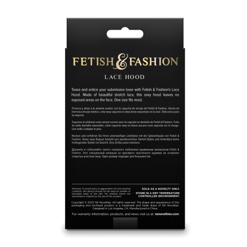 Fetish & Fashion Lace Hood