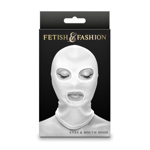 Fetish Fashion Eyes Mouth Hood White