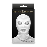 Fetish Fashion Eyes Mouth Hood White