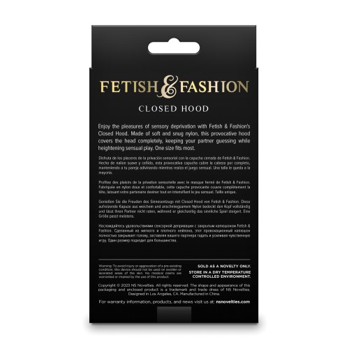 Fetish Fashion Closed Hood Black