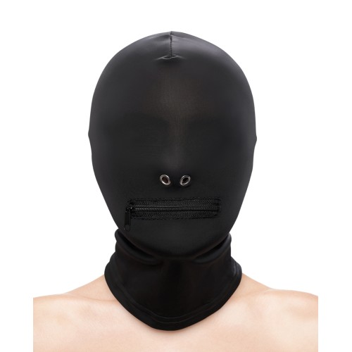 Fetish Zippered Mouth Hood - Control & Fun