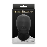 Fetish Zippered Mouth Hood - Control & Fun