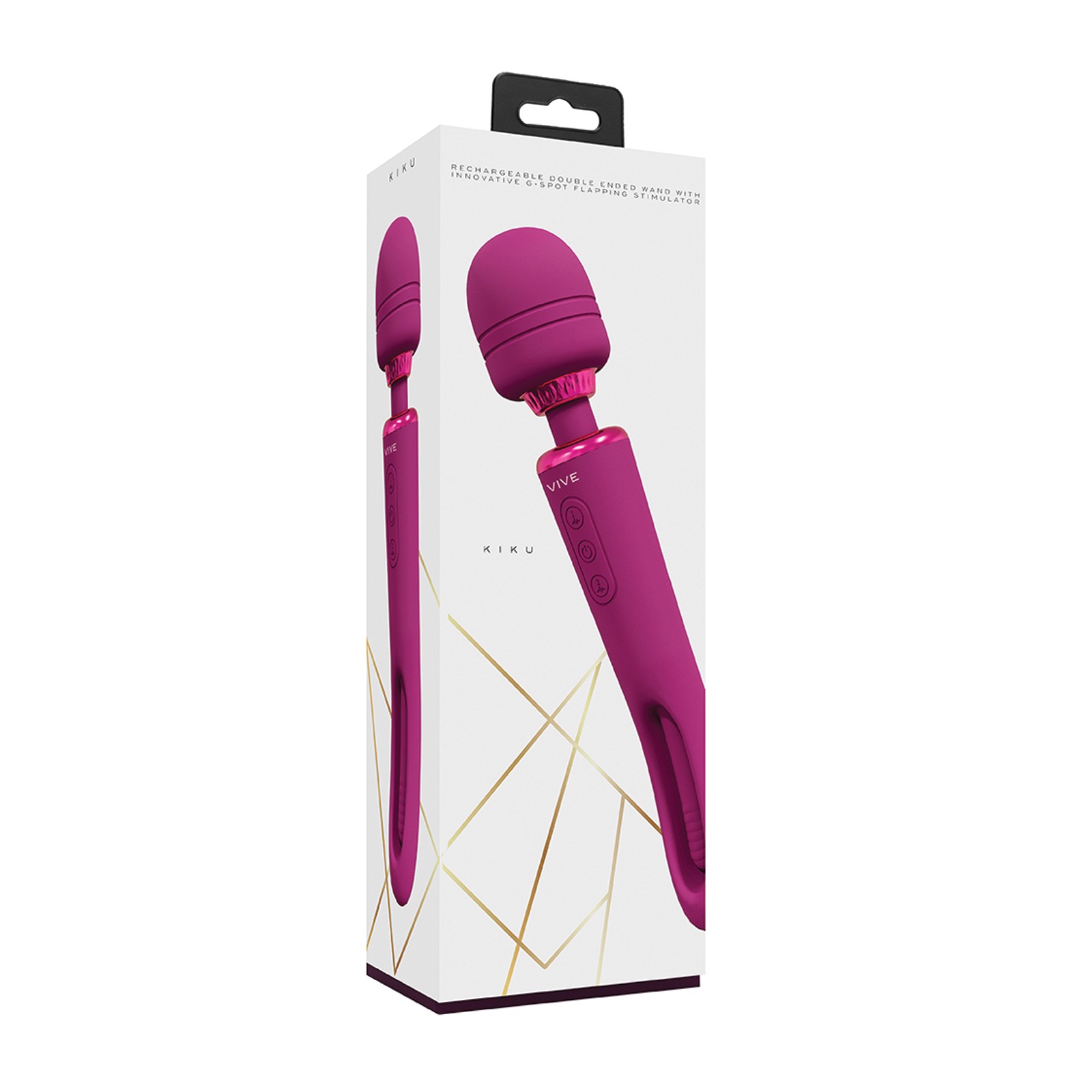 Shots Vive Kiku Double Ended Wand & G-Spot Stimulator - Pink