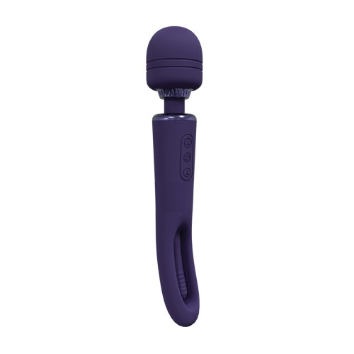 Vibrador Doble Puntero y Estimulador de Punto G Shots Vive Kiku Púrpura