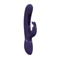 Vibrador Conejito con Lengua Móvil Shots Vive Mika - Morado