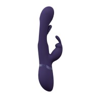 Vibrador Conejito con Lengua Móvil Shots Vive Mika - Morado