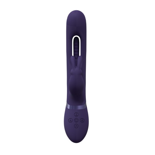 Vibrador Conejito con Lengua Móvil Shots Vive Mika - Morado