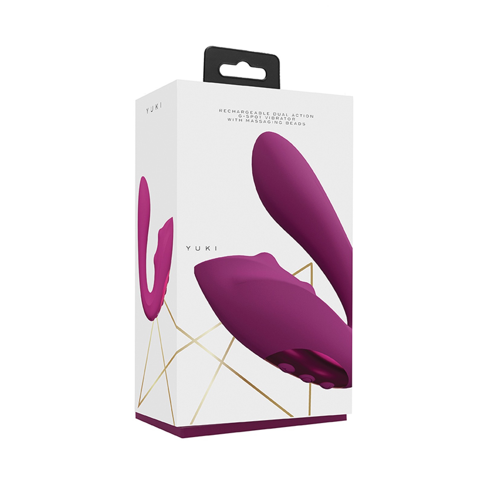 Vibrador de Acción Dual Yuki con Perlas Masajadoras - Rosa