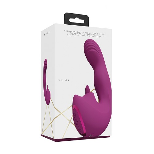 Vibrador de Acción Triple Shots Yumi para el Placer Máximo