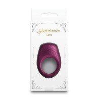 Anillo Vibrador Seduction Levi Burdeos Metálico