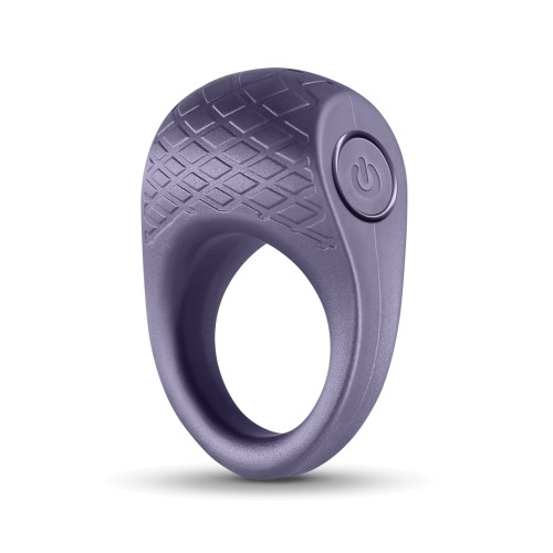 Seduction Levi Vibrating Cock Ring Metallic Grey