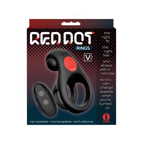 Massive Red Dot Cock Ring V2 for Enhanced Pleasure